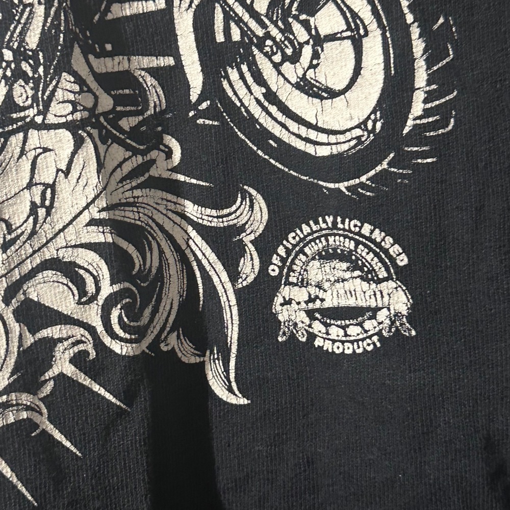 Gildan Sturgis 2013 Black Hills Rally Motorcycle Graphic T-Shirt Black Large - Picture 2 of 3